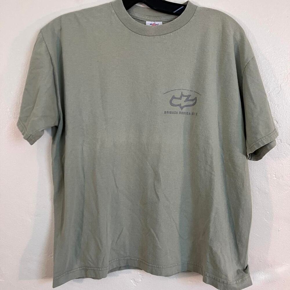 Vintage 90s Olive Green Mindy Bible Grpahic‎ Tee